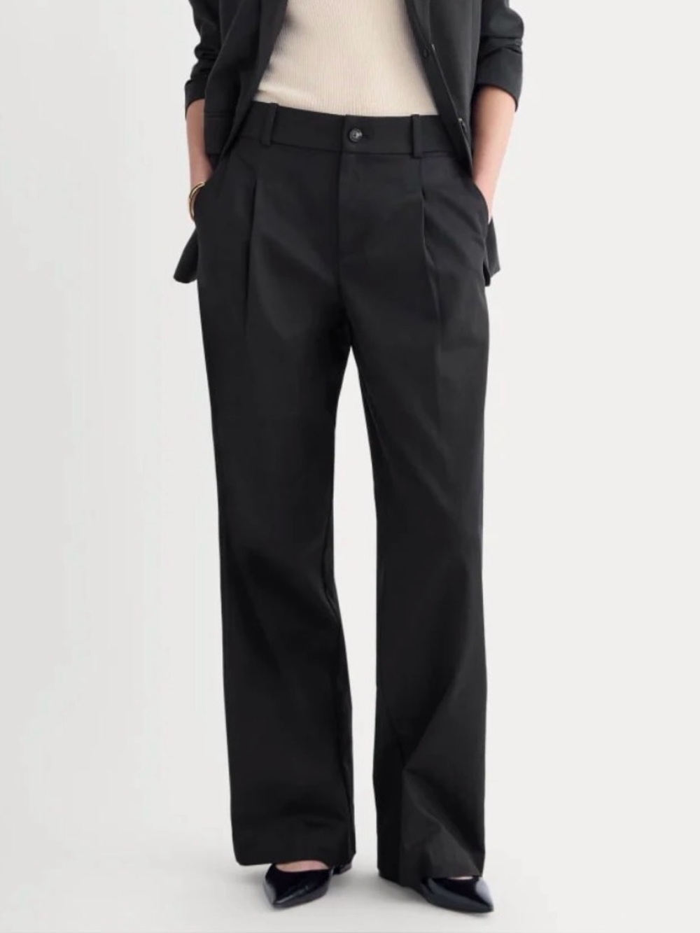 NWOT Everlane the Wide-Leg Trouser in Buttersmooth size 0R
